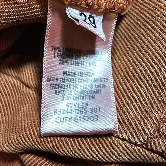 Bella Dahl Womans size 29/10 Sedona Cuffed Utility Shorts Linen Blend Denim NEW - Picture 6 of 7